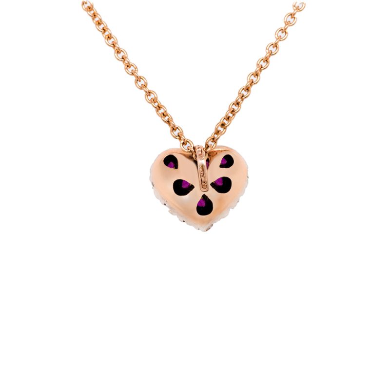 Pendente Cuore in Oro e Argento con Brillanti e Pietre preziose <br><h6>SWEET-CU-CION-BR</h6> - immagine 2