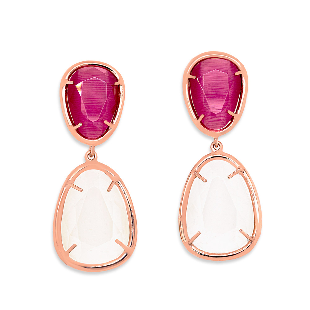 Orecchini in Argento e Cristallo <br><h6>BB 02 OR.M</h6>