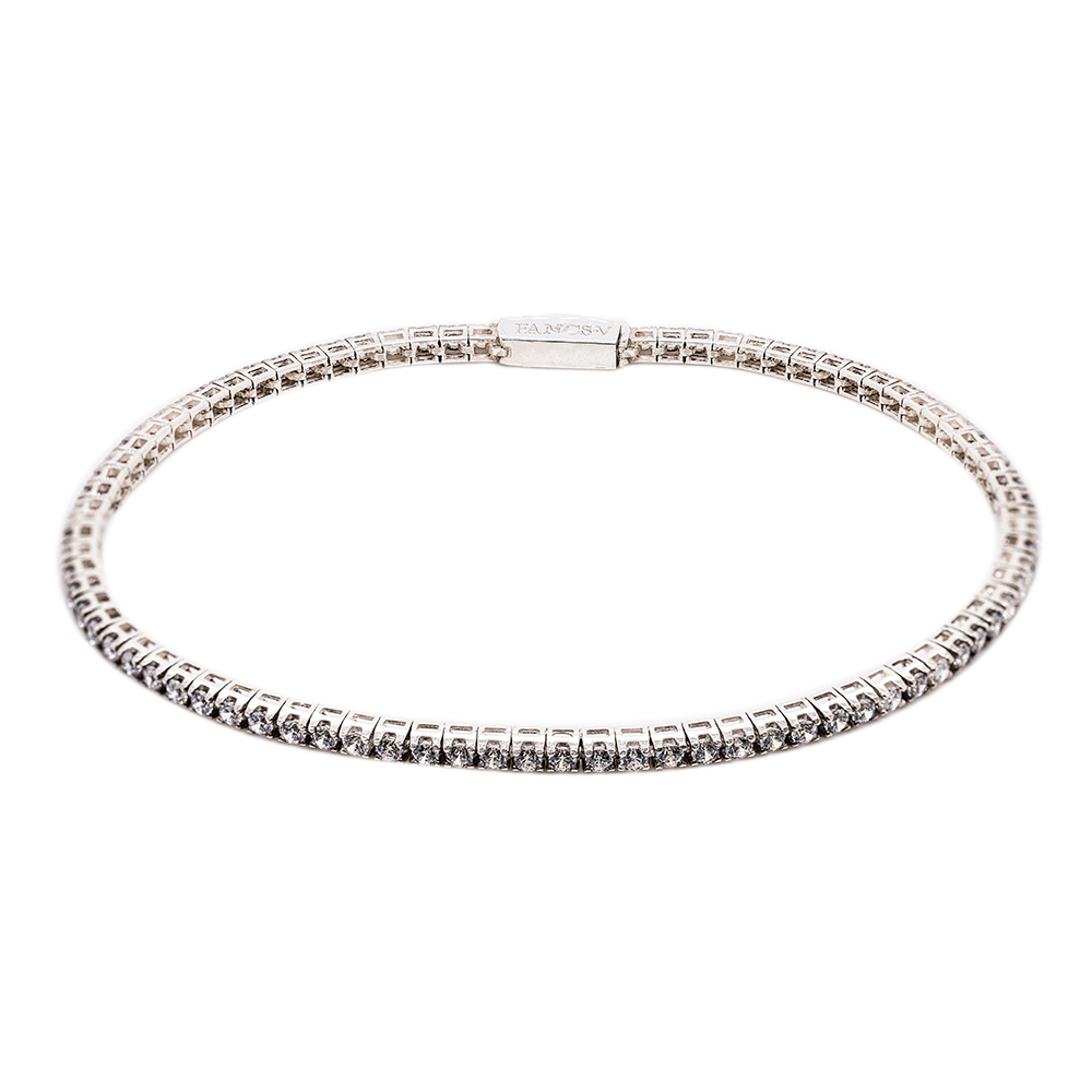 Bracciale Tennis in Argento con Zirconi  <br><h6>TENNIS 925</h6>