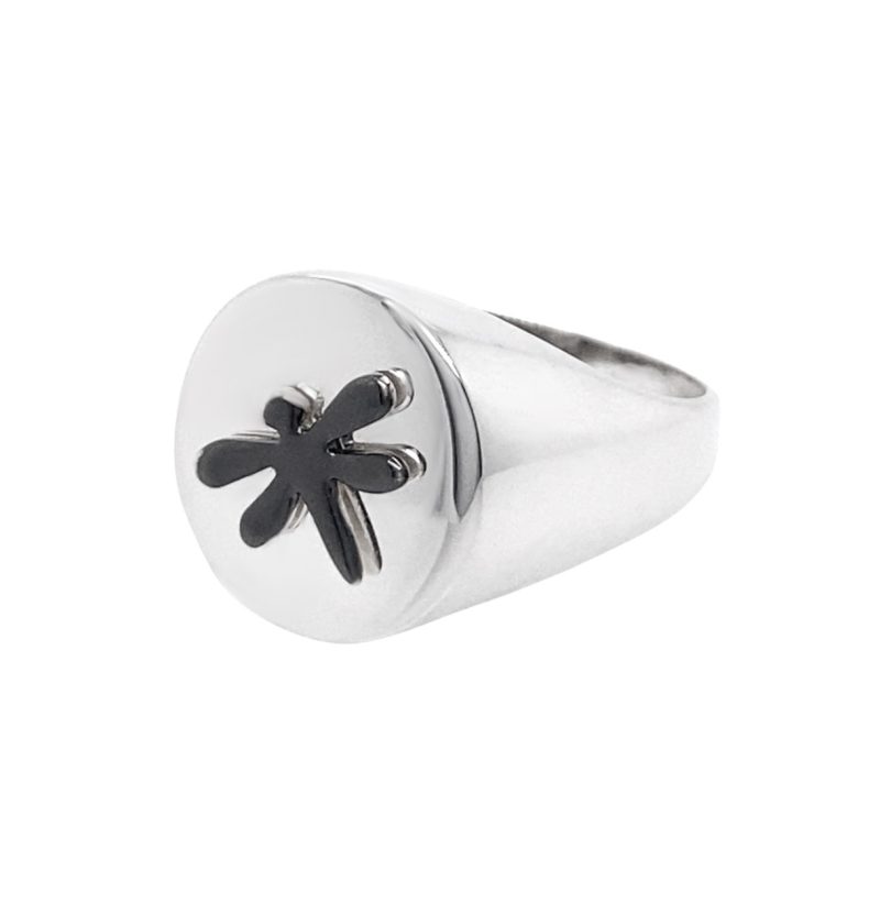 Anello Chevalier in Argento con Libellula <br><h6>MOD.MIGN.LIB</h6>