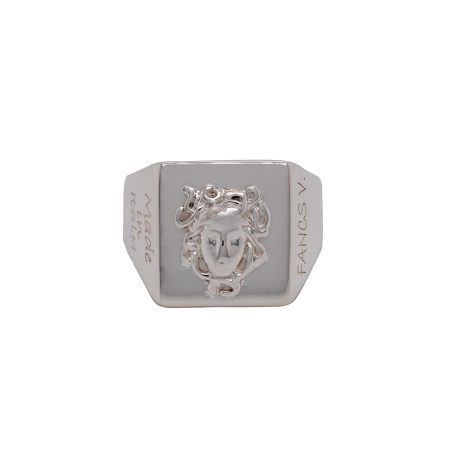 Anello Chevalier in argento 925 raffigurante Medusa