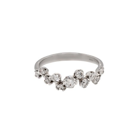 Anello in oro carati 18 con diamanti carati 0.76