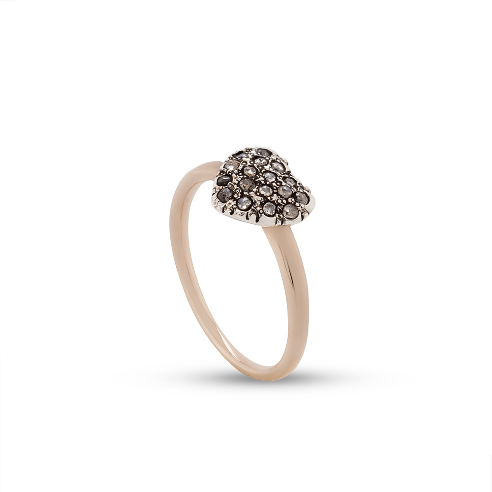 Anello in oro e argento 925 con rose coronè