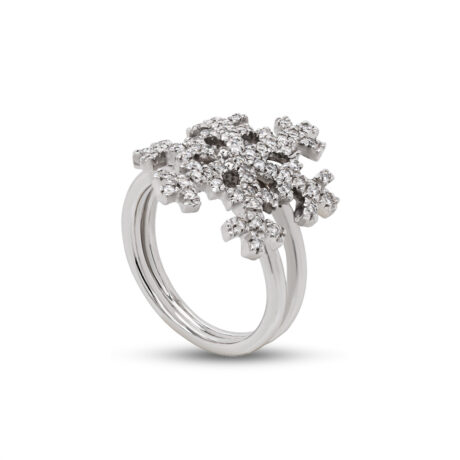 Anello in oro carati 18 con diamanti carati 0,50