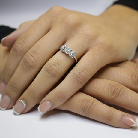 Anello in oro 18 carati con brillanti 0,32 carati ANF-466