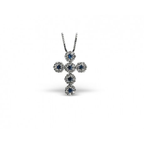 croce zaffiri blu