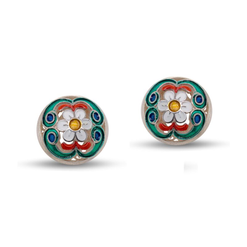 Orecchini in Argento bianco 925 smaltati. TRIQ-015TO OR G