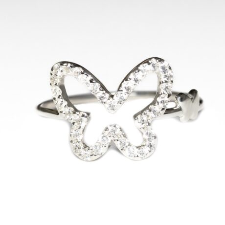 anello in argento 925 farfalla