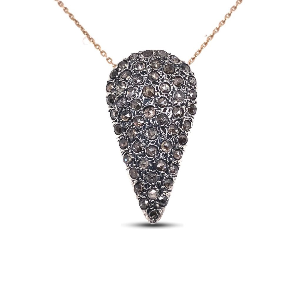 Pendente in Oro e Argento con Diamanti PAR.ST.NEW GOC CION BIG