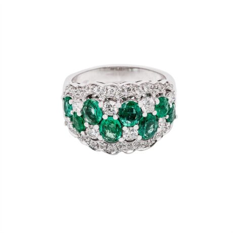 Anello in Oro con Brillanti e Pietre preziose ANF-446