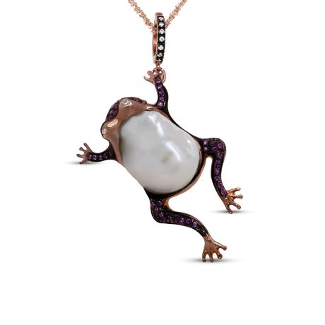 Argento 925, Zirconi Viola e Perla