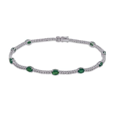 Oro 18 carati con Brillanti 0,50 carati e Smeraldi 1,44 carati