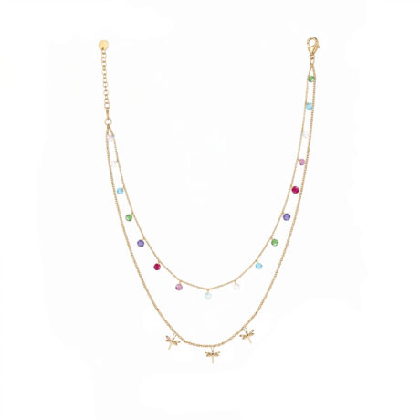Collana con libellule in argento 925