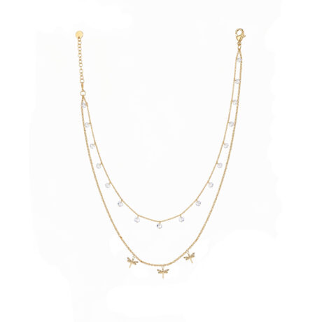 Collana con libellule in argento 925