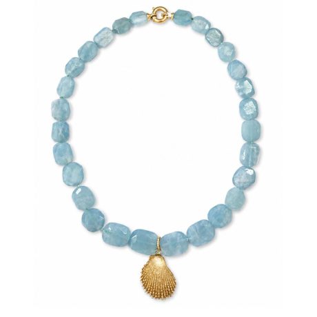 Collana con acquamarina e argento 925