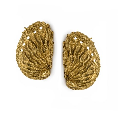 Orecchini con conchiglia in argento 925 