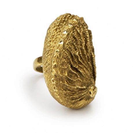 Anello con conchiglia in argento 925